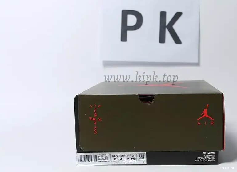 READY PK MATERIALS Scott Travis 6 Jordan GOD SHIP RETAIL TO Retro 0514